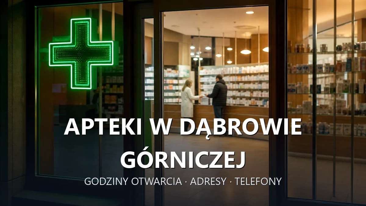 Apteki w Dąbrowie Górniczej - godziny otwarcia i dyżury