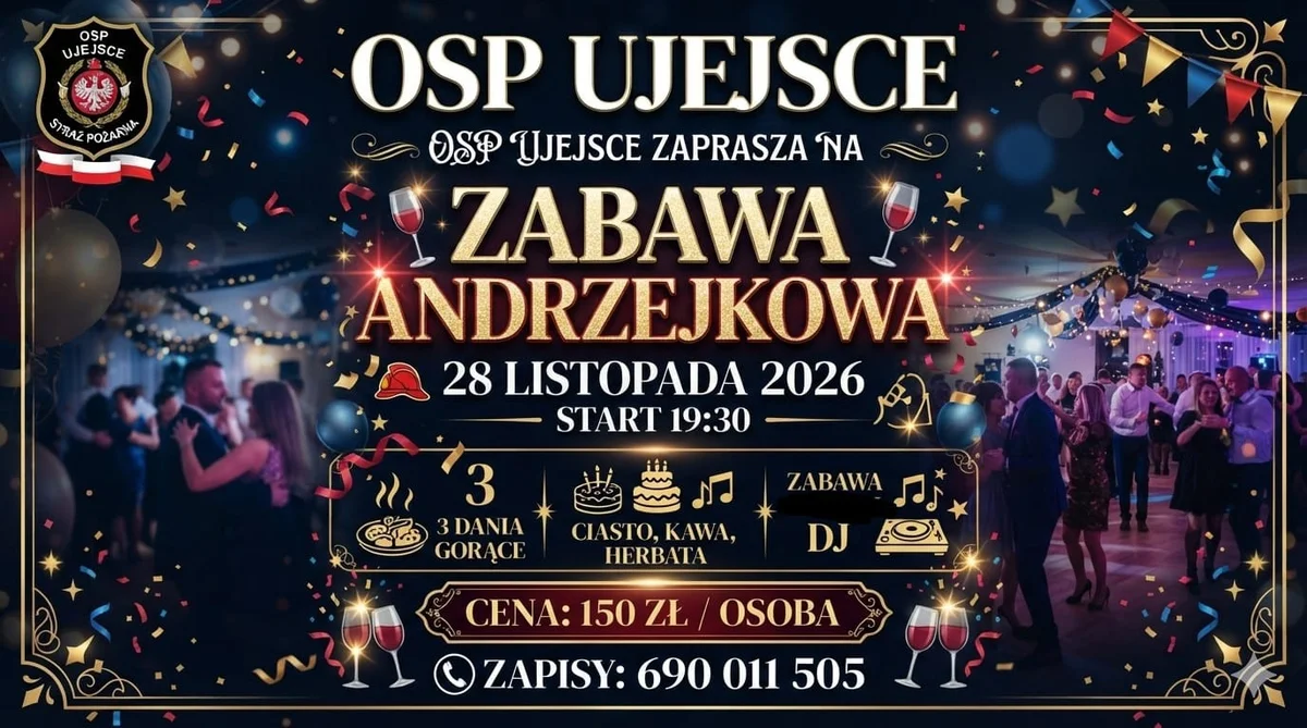 Grafika promocyjna wydarzenia Andrzejki z DJ-em 2026
