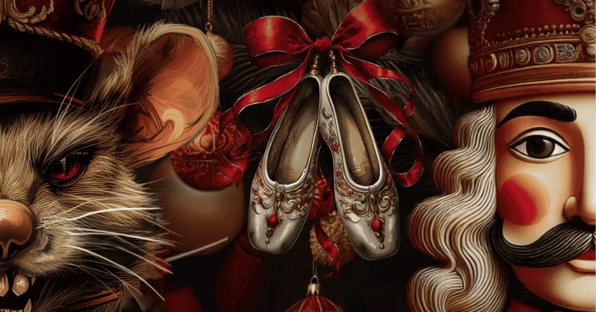 Grafika promocyjna wydarzenia Balet "Dziadek do orzechów" w wykonaniu Ukrainian Classical Ballet w Dąbrowie