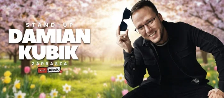 Grafika promocyjna wydarzenia Damian Kubik – przedświąteczny stand-up w Dąbrowie Górniczej (28 marca 2026)