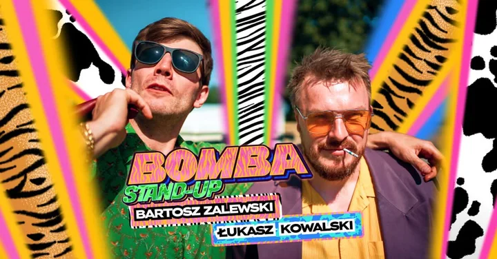 Grafika promocyjna wydarzenia Stand-up Bomba: Kowalski & Zalewski — wieczór stand-upu w Dąbrowie Górniczej