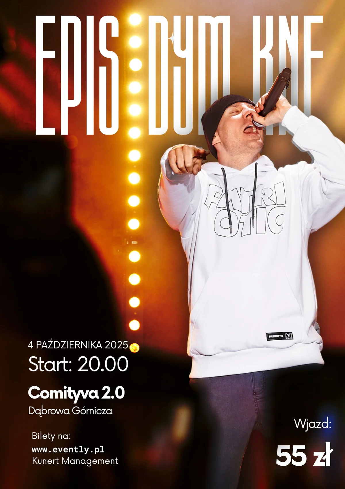 Grafika promocyjna wydarzenia Koncert Episa w Comityva 2.0 w Dąbrowie Górniczej