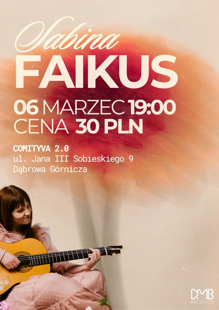 Grafika promocyjna wydarzenia Koncert Sabiny Faikus (Kraina Marzeń) — Comityva 2.0, Dąbrowa Górnicza