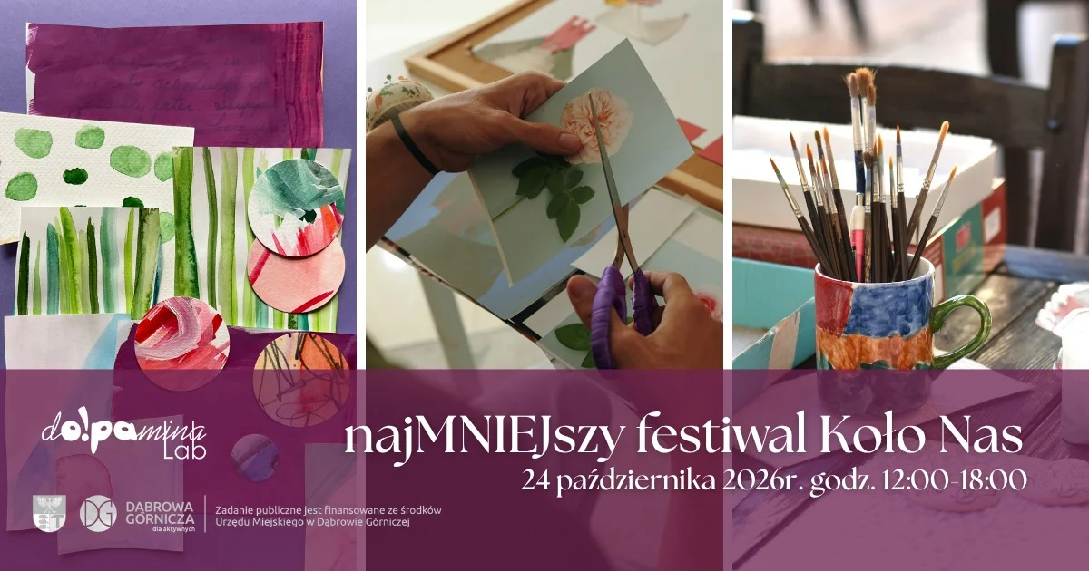 Grafika promocyjna wydarzenia najMNIEJszy festiwal koło nas – moda i rośliny