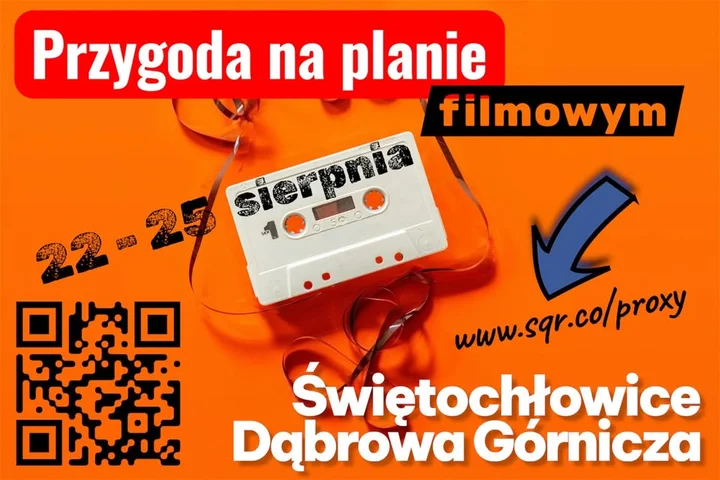 Obrazek przedstawia grafikę promocyjną wydarzenia Praca jako statysta na planie serialu fabularnego na Śląsku