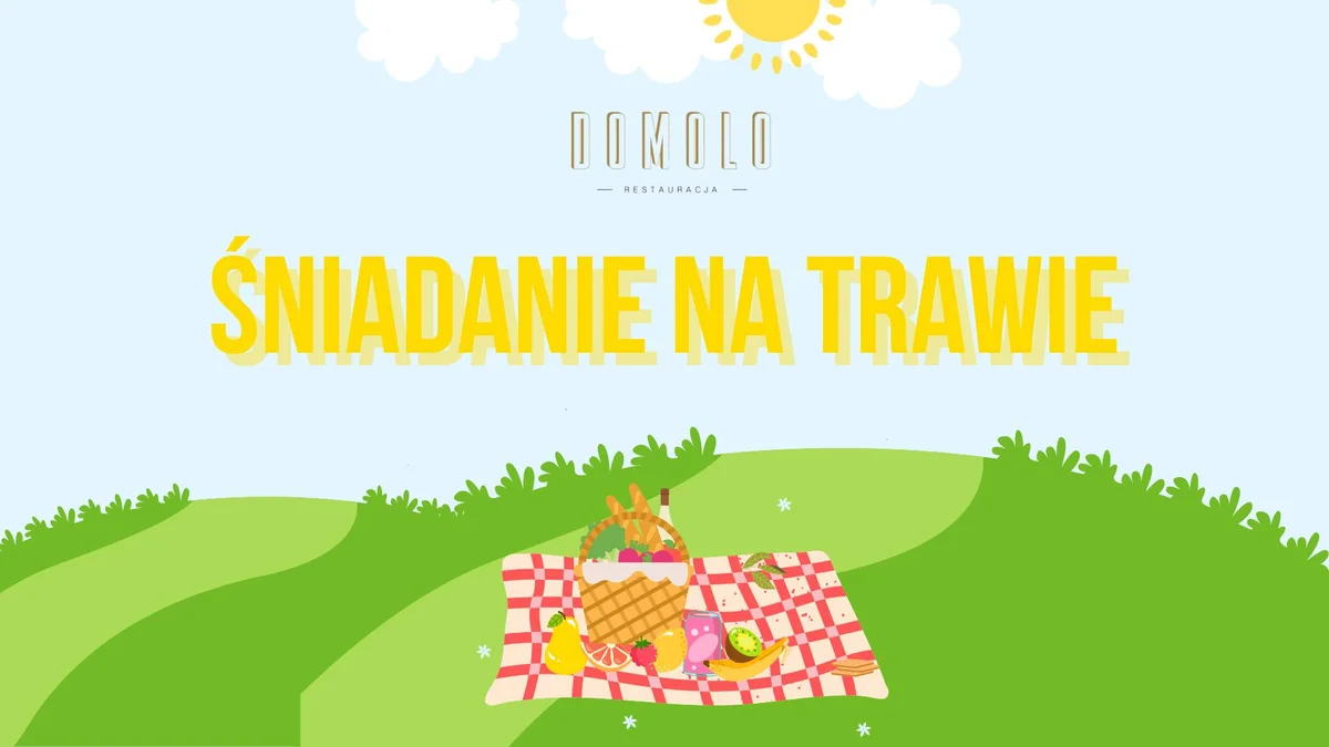 Grafika promocyjna wydarzenia Śniadanie na trawie z elementami jogi i rozmowami o cielesności