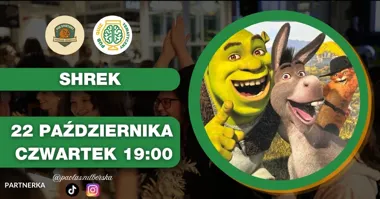 Grafika promocyjna wydarzenia PubQuiz Shrek w Dąbrowie Górniczej