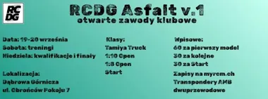 RCDG Asfalt v.1 – zawody modeli on-road