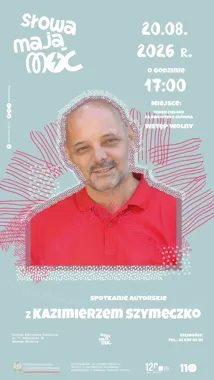 Grafika promocyjna wydarzenia Wakacyjne spotkanie z autorem książek dla młodych czytelników