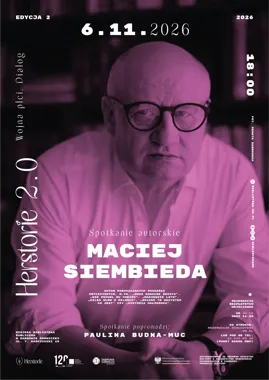 Grafika promocyjna wydarzenia Spotkanie autorskie z Maciejem Siembiedą
