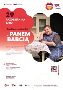 Grafika promocyjna wydarzenia Spotkanie autorskie z Panem Babcią