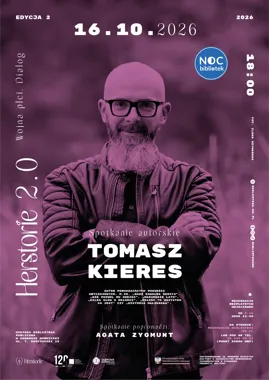 Grafika promocyjna wydarzenia Spotkanie autorskie z Tomaszem Kieresem