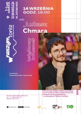 Grafika promocyjna wydarzenia Spotkanie on-line – siódme spotkanie cyklu „W naszym tonie – Kultura na żywo”