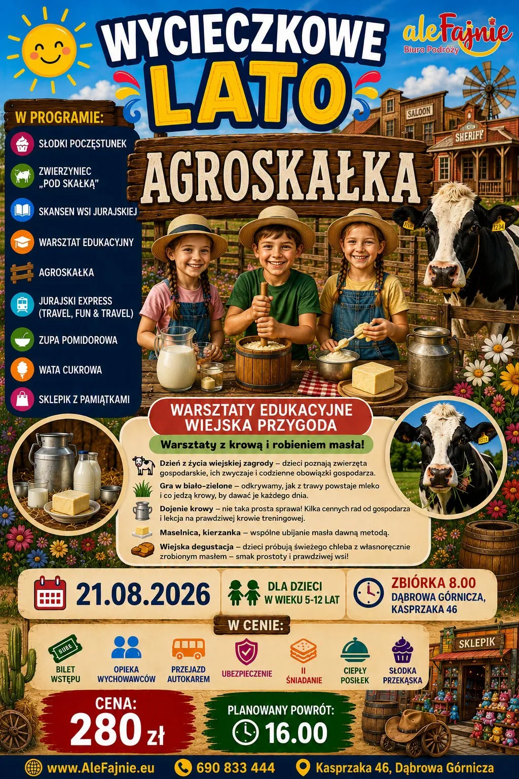 Grafika promocyjna wydarzenia Wycieczka do Agroskałki – termin i cena