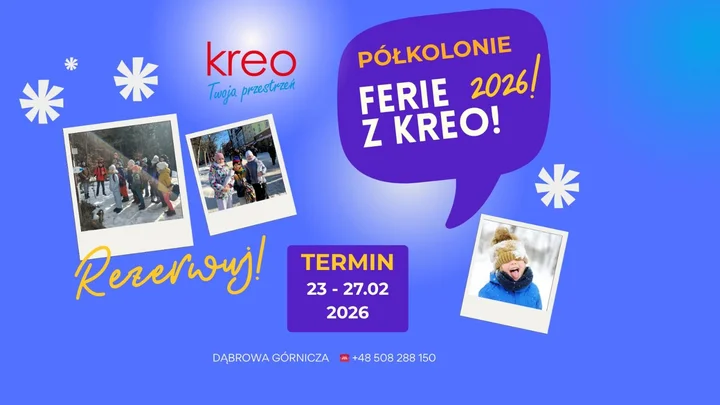 Grafika promocyjna wydarzenia Zimowy Podróżnik — FERIE w MIEŚCIE (Ferie z Kreo)