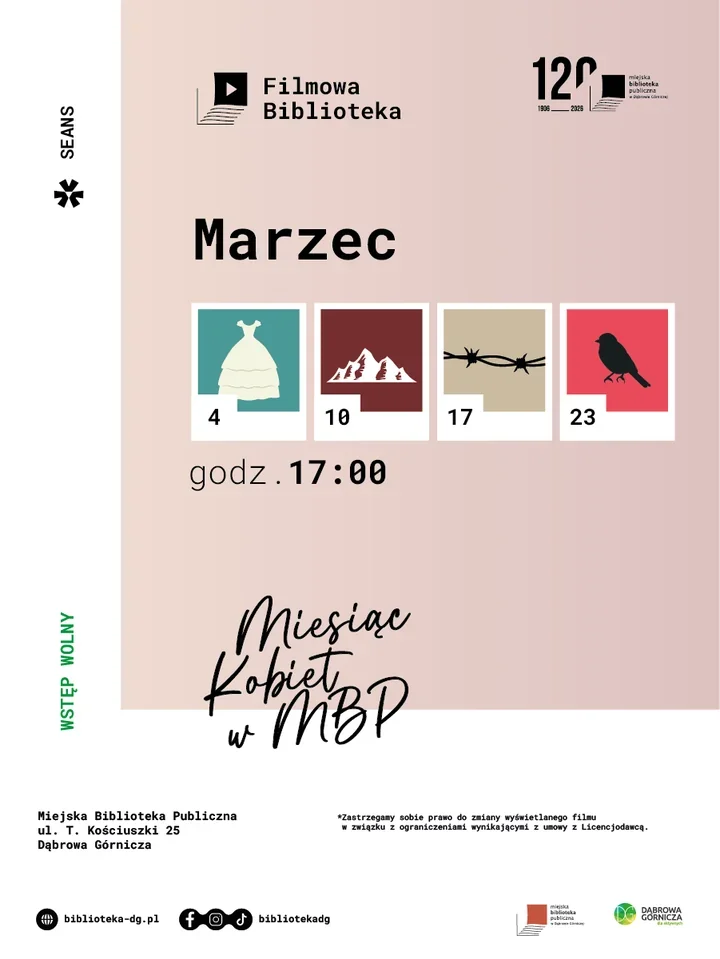 Filmowa Biblioteka w Bibliotece Głównej - marzec z bohaterkami, które zostają w głowie