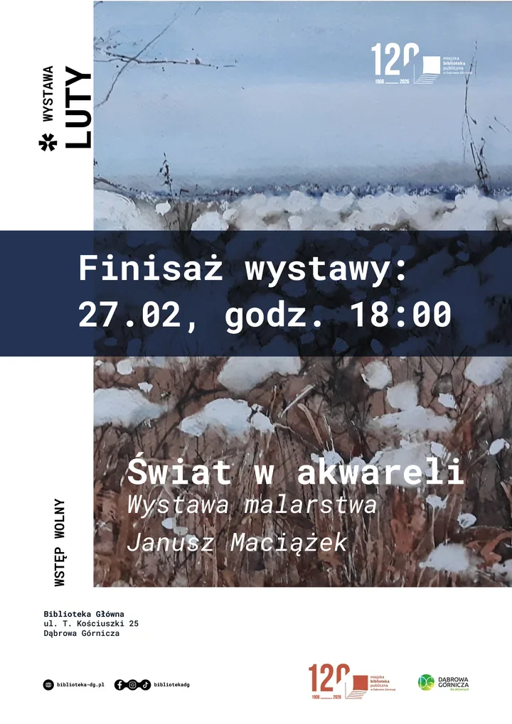 Finisaż Maciążka - "Świat w akwareli" w Dąbrowie Górniczej pokazuje improwizację