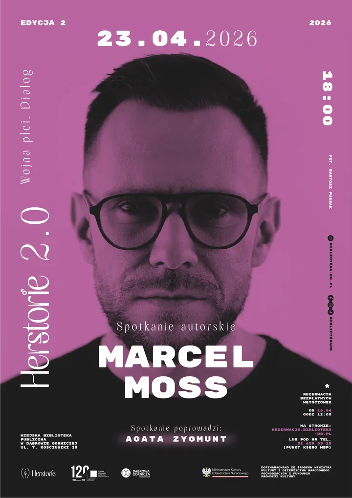 Marcel Moss w Dąbrowie Górniczej - wieczór z thrillerem i trudnymi tematami