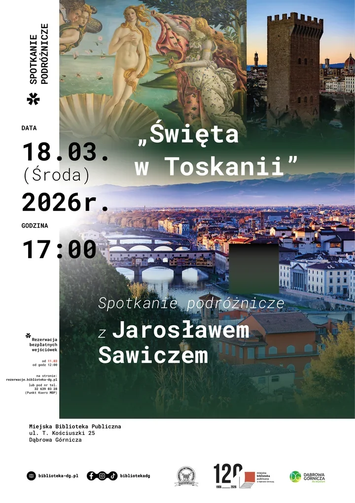 Święta w Toskanii - Jarosław Sawicz opowie o włoskich zwyczajach w bibliotece