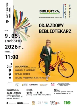 Bibliotekarze na rowerach - Dąbrowa szykuje odjazdową trasę książek