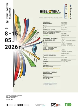 Biblioteka rusza w miasto - tydzień pełen książek, rowerów i kina