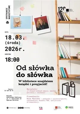 Wieczór ze słowem i zmysłami w Bibliotece Głównej - warsztaty Niny Myalskiej