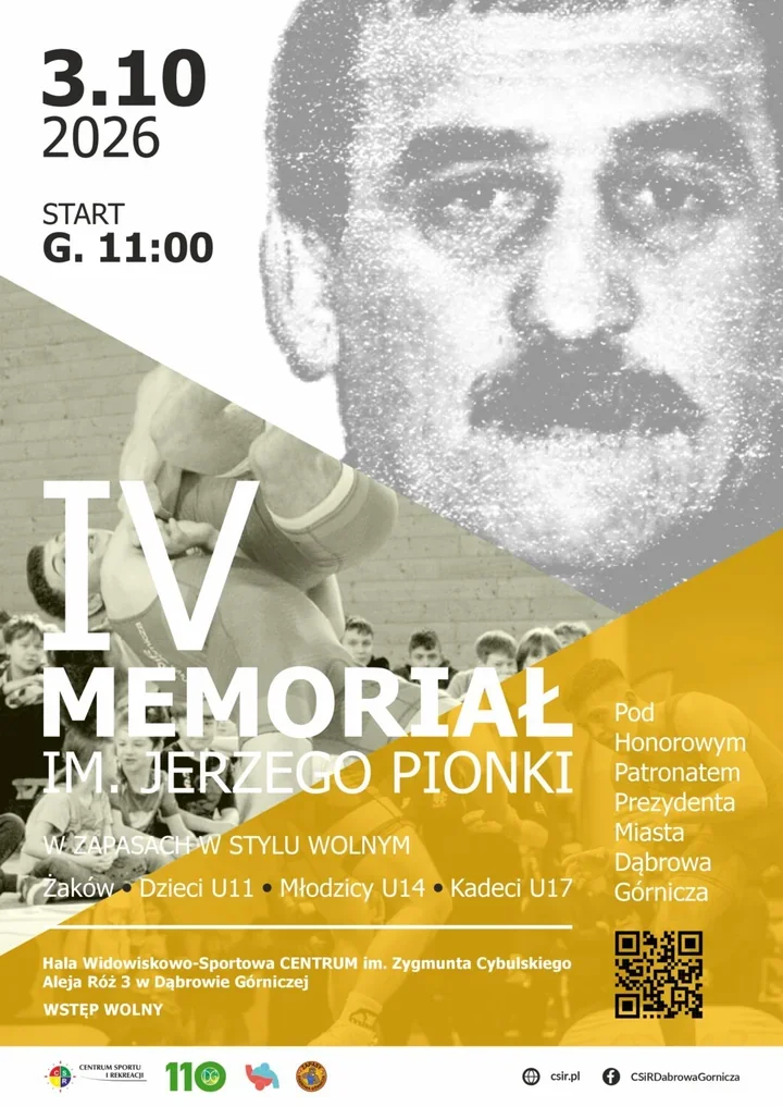 Młodzi zapaśnicy powalczą o medale w Dąbrowie Górniczej. Wstęp wolny