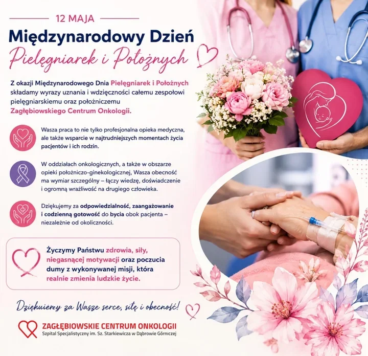 W onkologii liczy się spokój. Dąbrowa Górnicza dziękuje pielęgniarkom i położnym